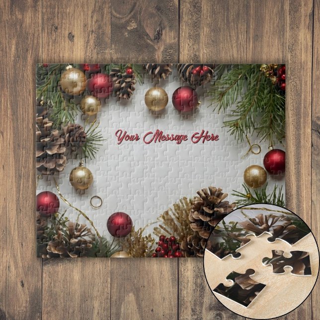 Puzzle Temas de Navidades personalizados (Personalized Christmas Themed Jigsaw Puzzle)