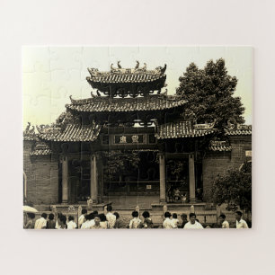 Puzzle Templo ancestral de Foshan, Cantón, China antigua
