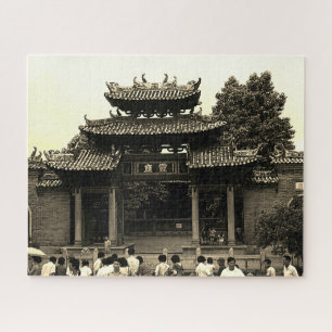 Puzzle Templo ancestral de Foshan, Cantón, China vintage