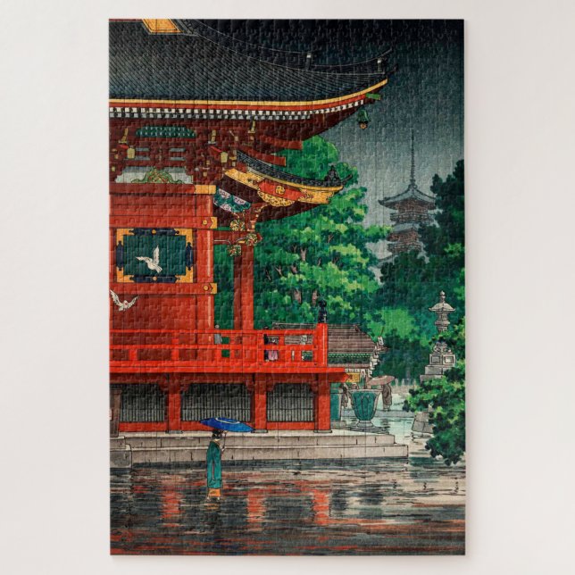 Puzzle Templo de Asakusa Kannondo por Tsuchiya Koitsu (Vertical)