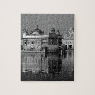 Puzzle Templo de oro de B&W en la India