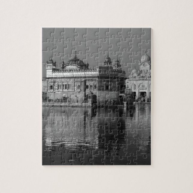 Puzzle Templo de oro de B&W en la India (Vertical)