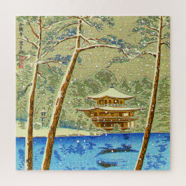 Puzzle Templo del Pabellón Dorado 15 Vistas de Kioto Japo
