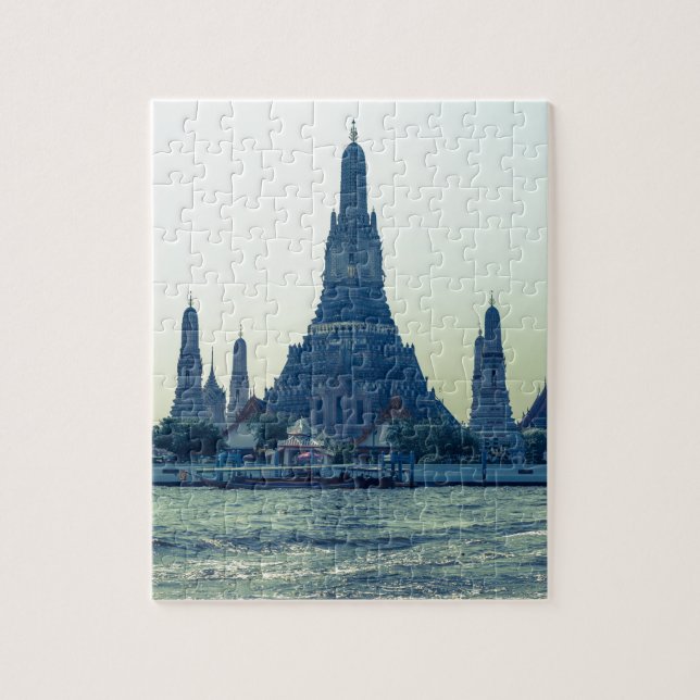 Puzzle Templo Wat Arun con río Bangkok (Vertical)