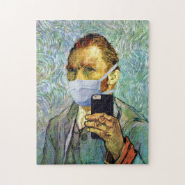 Puzzle Temporada de gripe Van Gogh Autorretrato con másca