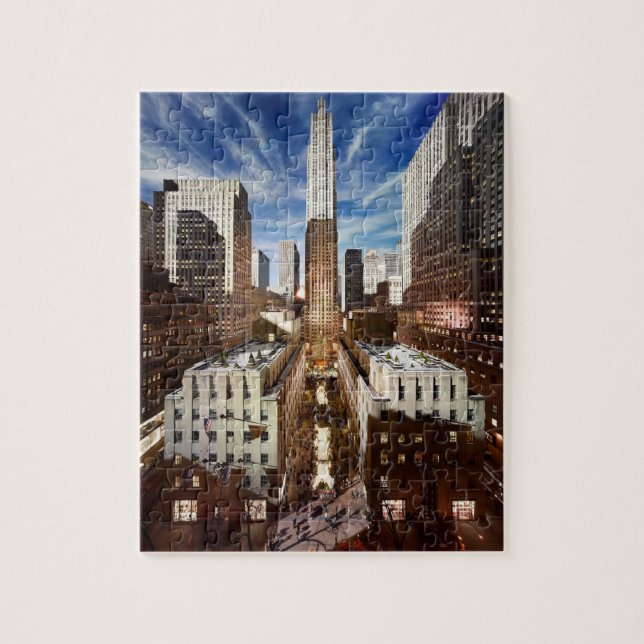 Puzzle Temporada de vacaciones en el Rockefeller Center (Vertical)