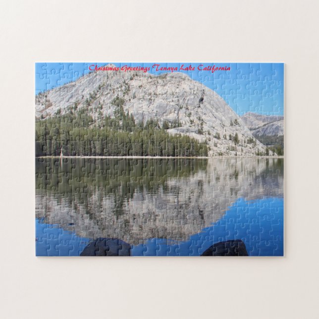 Puzzle Tenaya Lake California. Saludos de Navidad (Horizontal)