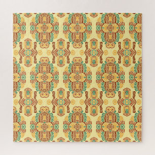 Puzzle Tendencia de cosecha étnica: mosaico sin foco bohe