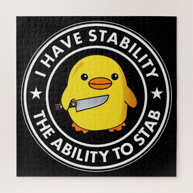 Puzzle Tengo La Estabilidad De Apuñalar Graciosamente (Vertical)