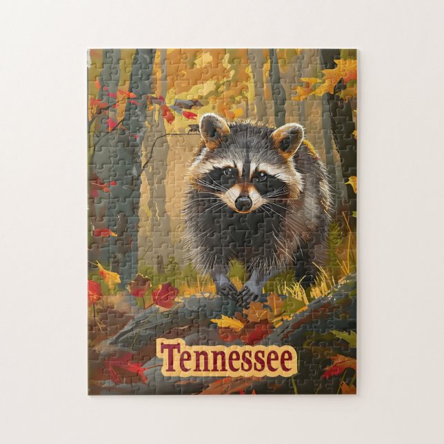 Puzzle Tennessee Raccoon (Vertical)