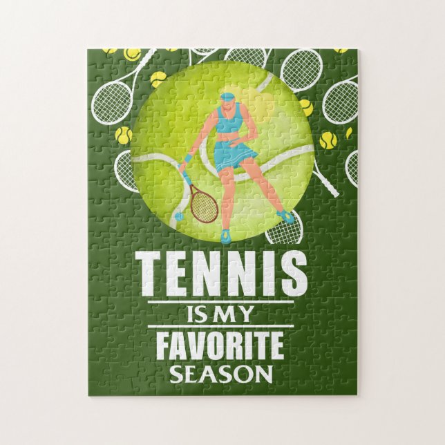 Puzzle Tennis rompe con un dicho gracioso para el jugador (Vertical)