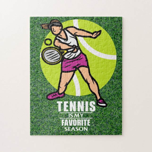 Puzzle Tennis rompe con un dicho gracioso para el jugador (Vertical)