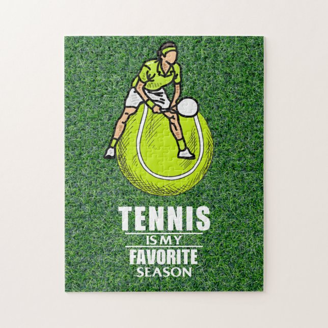 Puzzle Tennis rompe con un dicho gracioso para el jugador (Vertical)