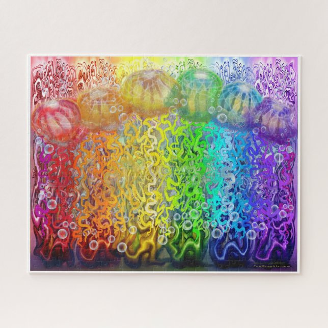Puzzle Tentáculos del cocodrilo arcoiris (Horizontal)