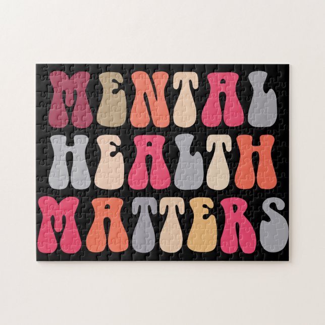 Puzzle Terapeuta mujer Salud Mental importa Autismo (Horizontal)