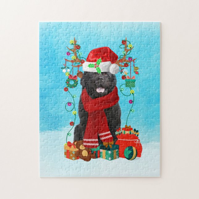 Puzzle Terranova en la nieve con regalos de Navidades (Vertical)