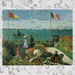 Puzzle Terraza junto al mar por Claude Monet<br><div class="desc">La terraza a orillas del mar, Saint-Adresse (balcón con vistas al mar) (1867) de Claude Monet es un bonito cuadro náutico de arte de estilo impresionista. Hay dos banderas francesas ondeando en el viento y barcos navegando por el mar. Un paisaje marino en el que varias personas disfrutan de un...</div>