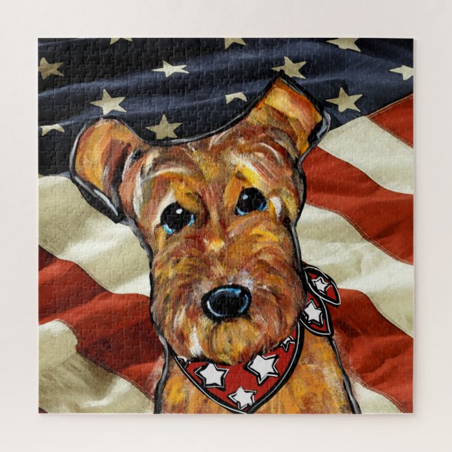 PUZZLE TERRIER AIREDALE (Vertical)