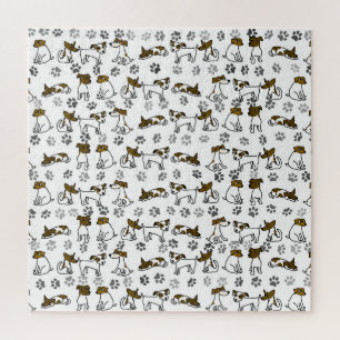 Puzzle Terrier Jack Russell Caricatura Difícil