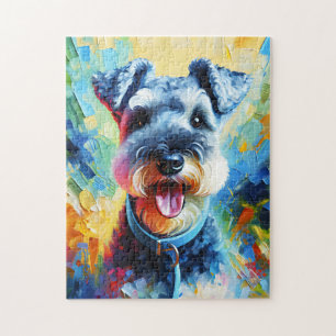 Puzzle Terrier Kerry Blue Perro Impresión Acrílica Amante