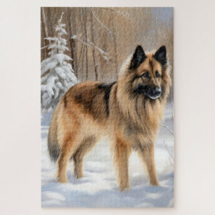 Puzzle Tervuren belga deja que nieve Navidades