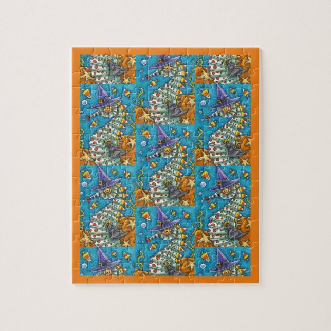 PUZZLE TESTIGO DE CABALLO DE CABALLO, BAJO EL MAR HALLOWE (Vertical)