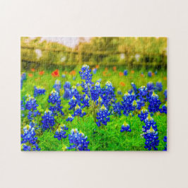 Puzzle Texas Bluebonnets Viajes por la naturaleza floral 