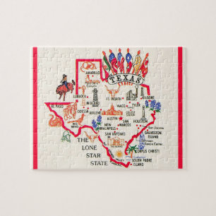 Puzzle Texas - Estado de la Estrella Solitaria