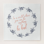 Puzzle Texto amable en una flor de Bonito<br><div class="desc">Texto amable en un rompecabezas de flores de Bonito</div>