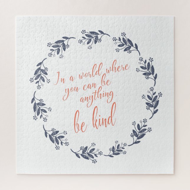 Puzzle Texto amable en una flor de Bonito (Vertical)