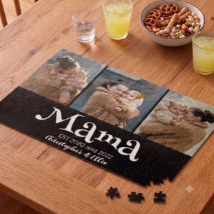 Puzzle Texto en negrita divertido establecido por mamá 3