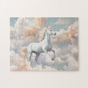 Puzzle Texto personalizado Bonito Unicornio