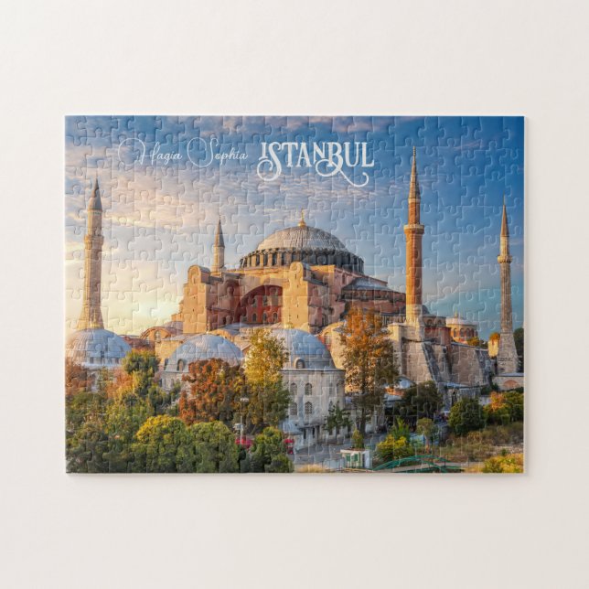 Puzzle Texto personalizado Estambul (Horizontal)