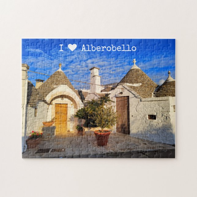 Puzzle texto personalizado, impresionante ciudad de Alber (Horizontal)