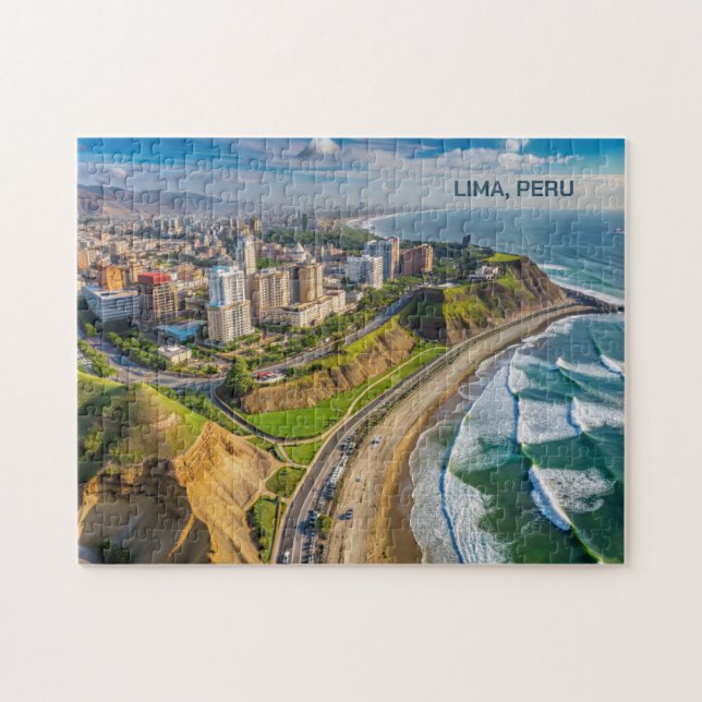 Puzzle Texto personalizado Lima, Perú (Horizontal)