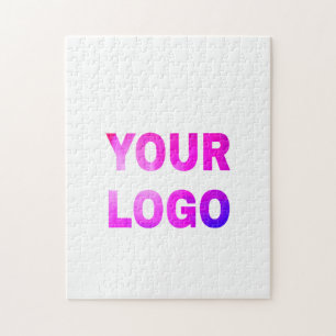 Puzzle texto simple mínimo agregue su logotipo/diseño aqu
