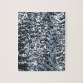 Puzzle Textura de abeto nevado