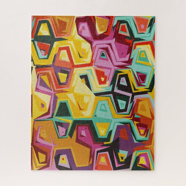 Puzzle Textura de agujeros coloridos (Vertical)