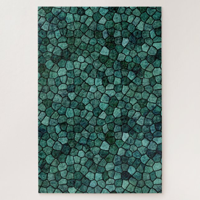 Puzzle Textura de corteza mosaico oceánico patrón abstrac (Vertical)