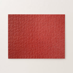 Puzzle Textura de cuero rojo