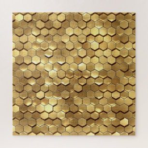 Puzzle Textura de la representación 3D del Honeycomb dora