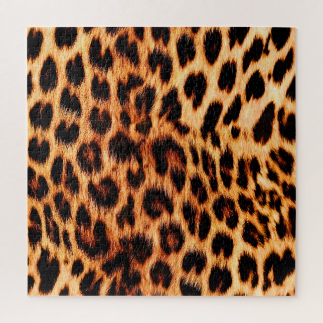 Puzzle Textura de leopardo, patrón de animales africanos  (Vertical)