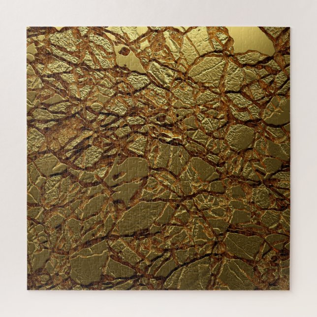 Puzzle Textura de oro de lujo: Elegancia 3D (Vertical)