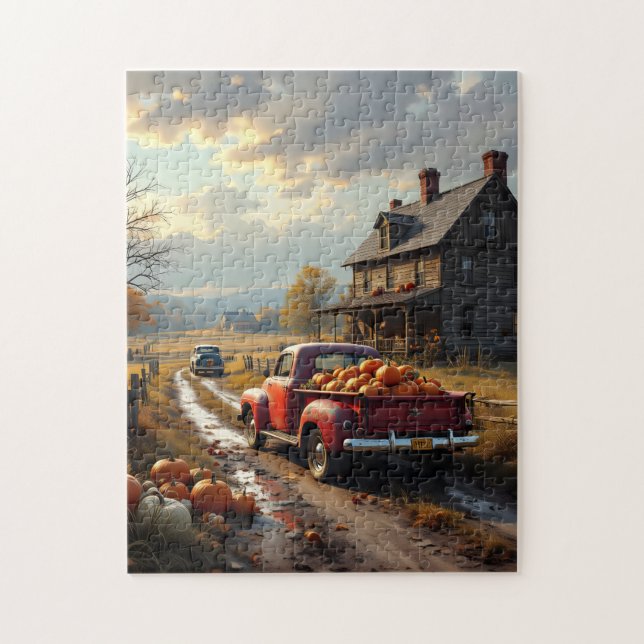 Puzzle Thanksgiving in the country (Vertical)