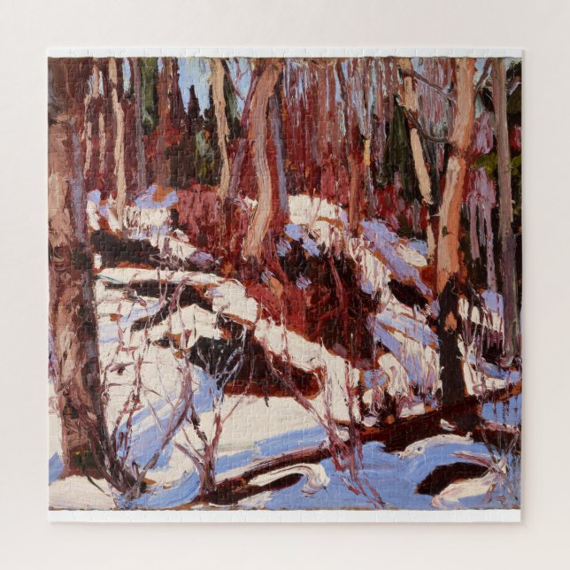 Puzzle Thaw in the Woods, arte fino (Vertical)