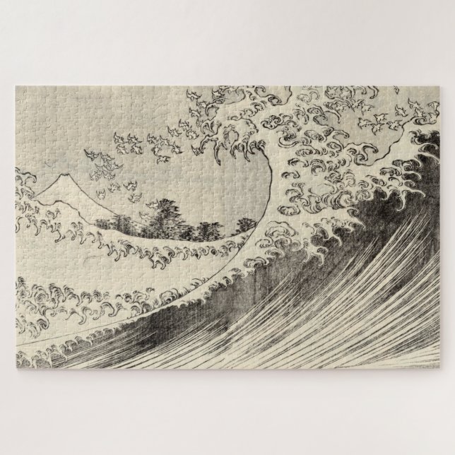 Puzzle The Big Wave (de Katsushika Hokusai) (Horizontal)