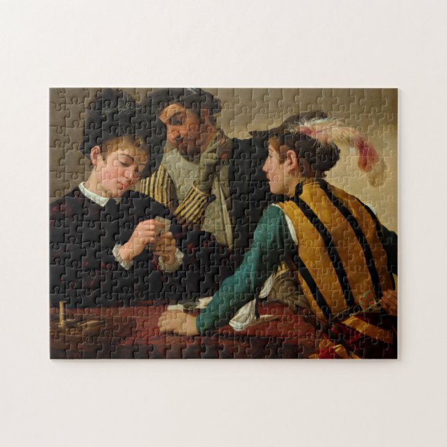 Puzzle The Cardsharps, 1595 por Caravaggio (Horizontal)