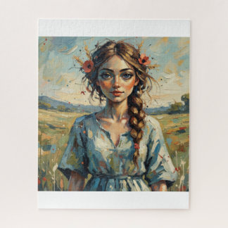 Puzzle The Field Girl and the Flowers