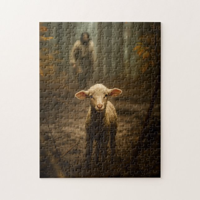 Puzzle The Good Shepherd and the Lost Lamb – Jesus & Lamb (Vertical)
