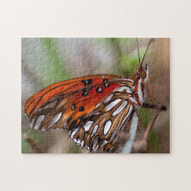 Puzzle The Gulf Fritillary or Passion Butterfly (Horizontal)